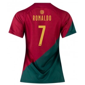 Portugal Cristiano Ronaldo #7 Hemmakläder Dam VM 2022 Kortärmad